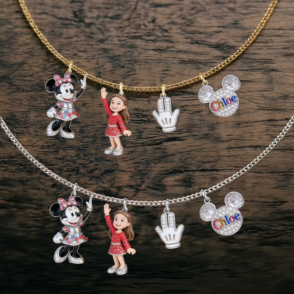 Friends - Personalized Mouse Metal Necklaces With Pendants