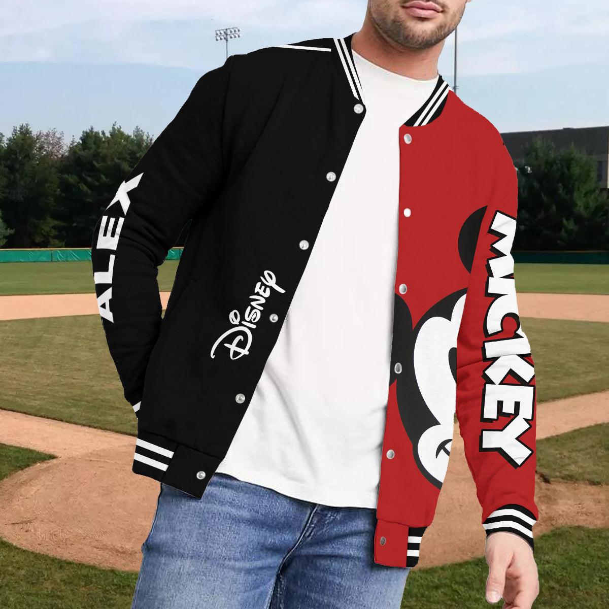 Big Ears Friend - Personalized Mouse Varsity Jacket