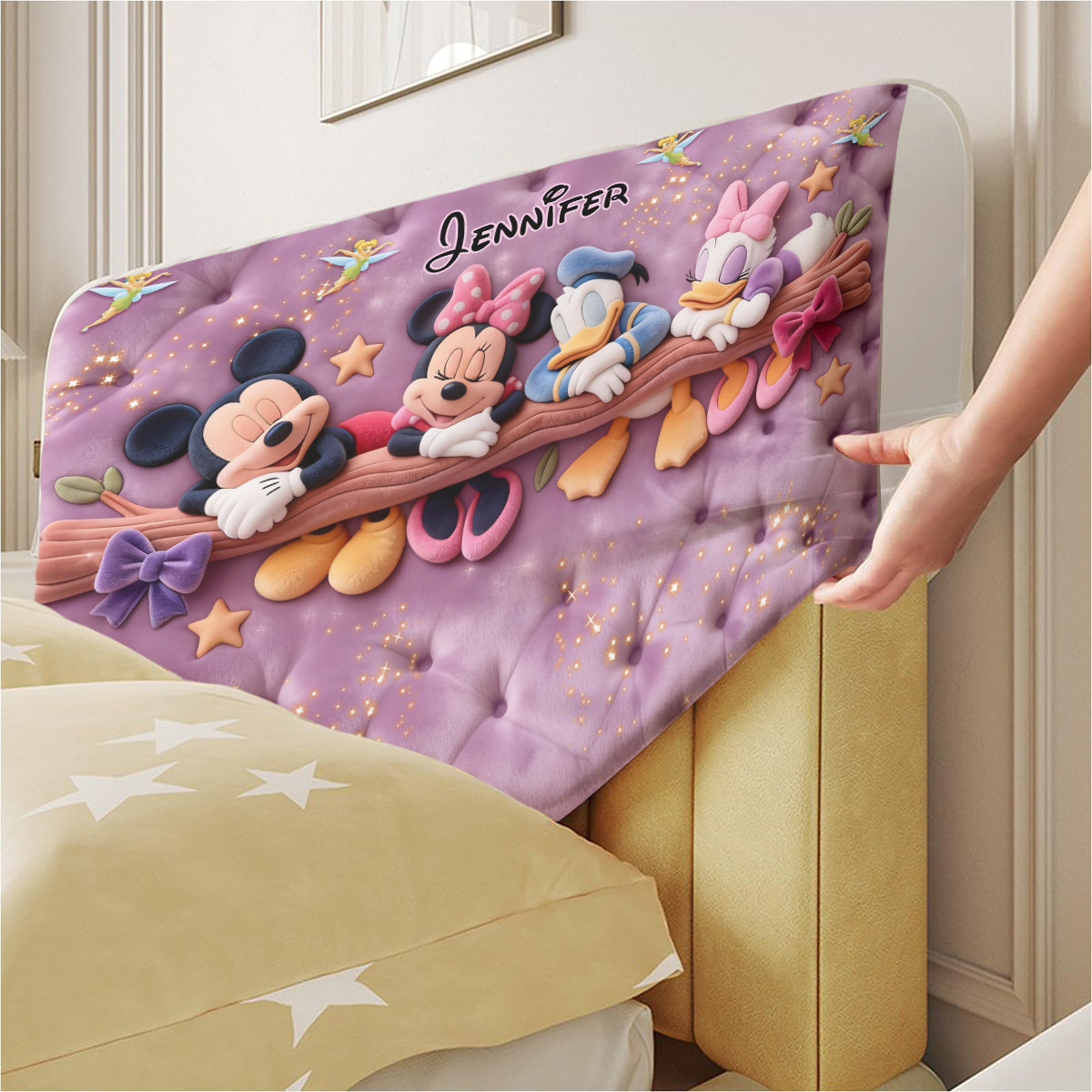 Cartoon Magical Mouse - Personalized Mouse Headboard Slipcover