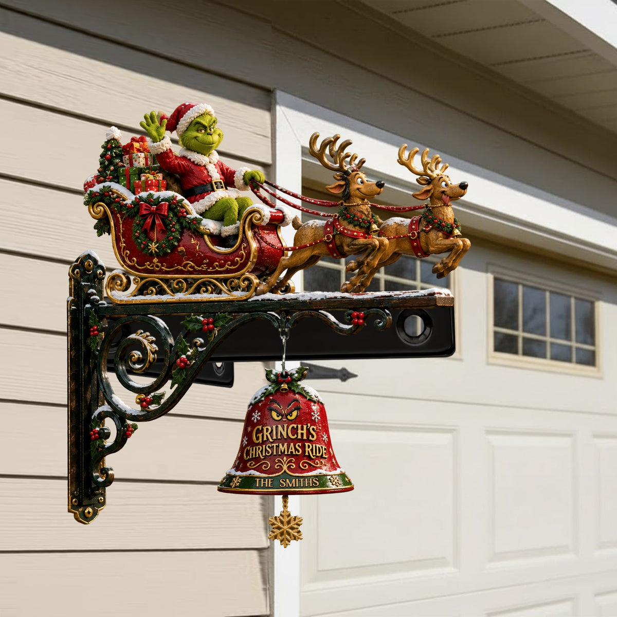 Merry Christmas - Personalized Stole Christmas Wooden Wall Mount Sign