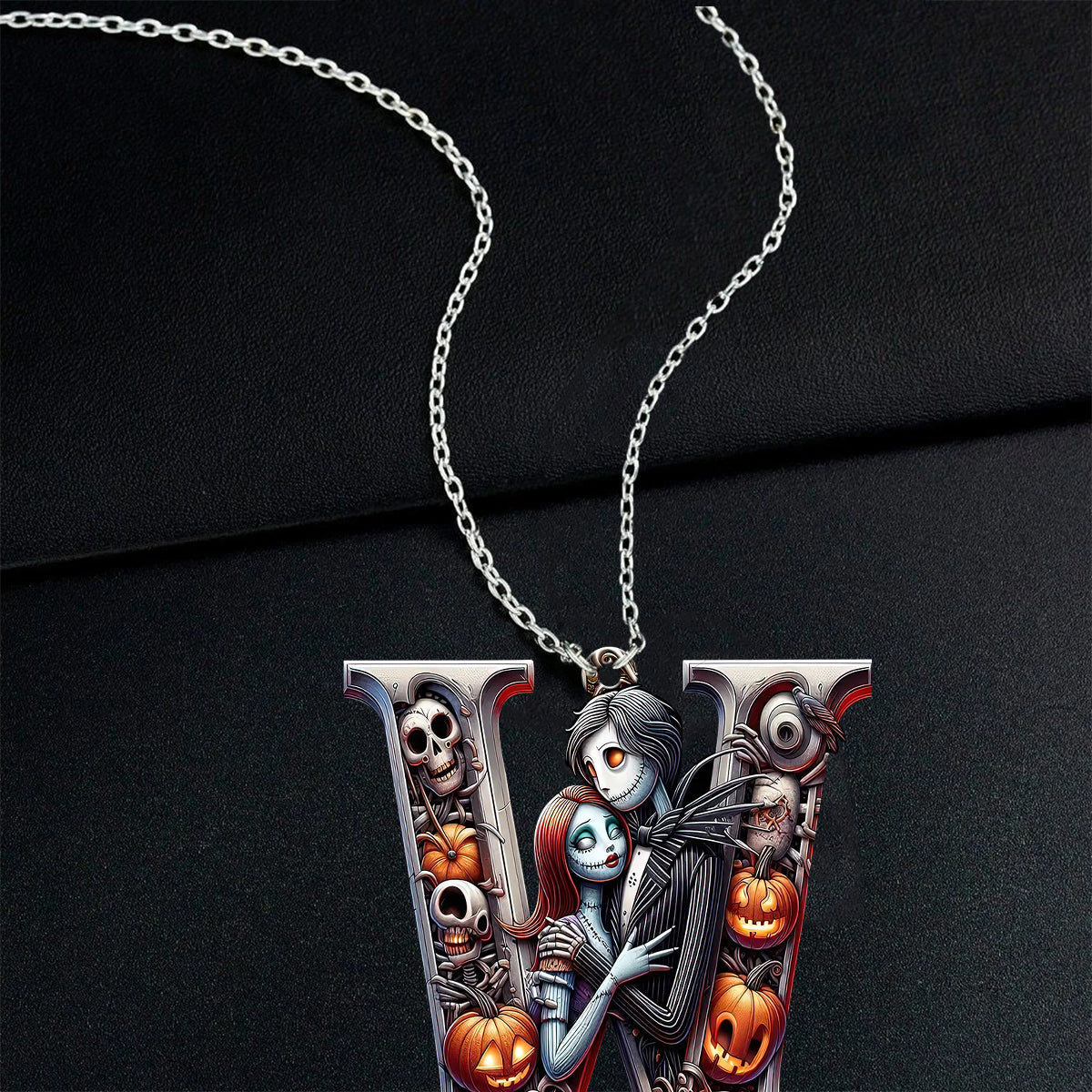 Till Death Do Us Part - Personalized Nightmare Custom Shaped Pendant Necklace