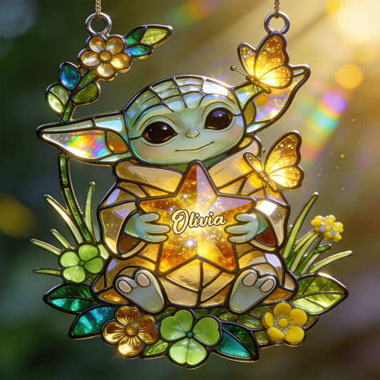 Any Photo Magical Friends - Personalized Mouse Window Hanging Suncatcher Ornament