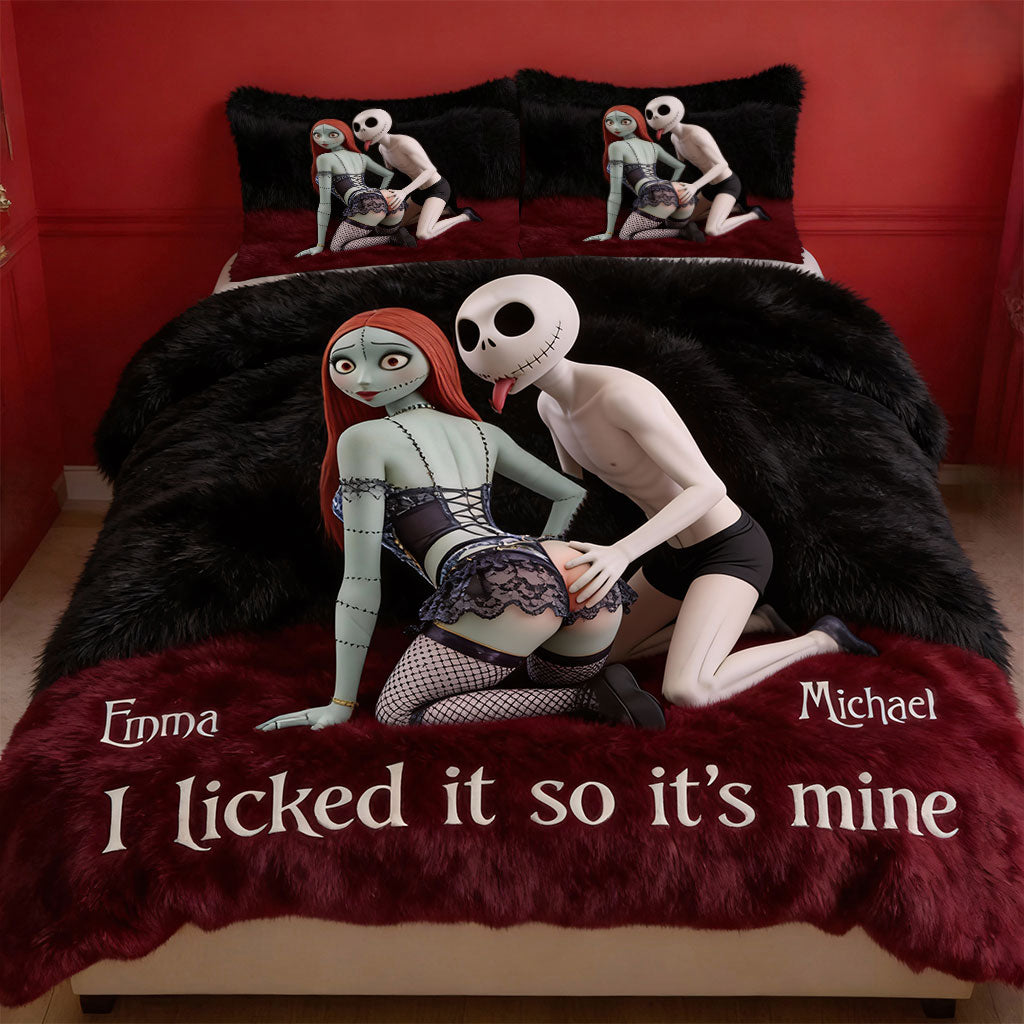 I Licked It So It's Mine - Personalized Nightmare Bedding Set