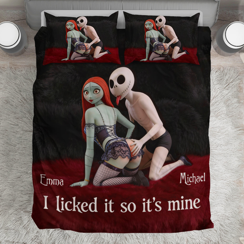 I Licked It So It's Mine - Personalized Nightmare Bedding Set