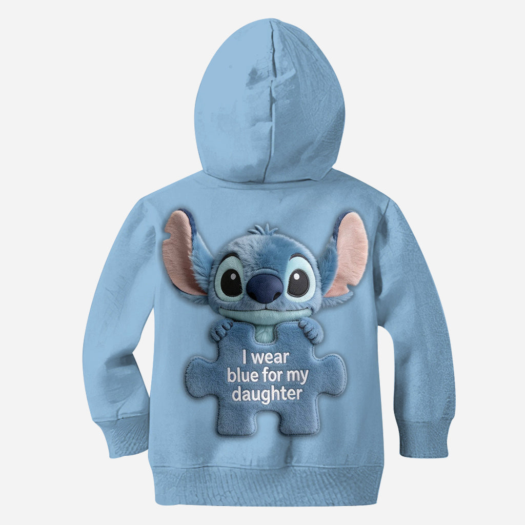 I Wear Blue - Personalized Autism Awareness Hoodie and Leggings