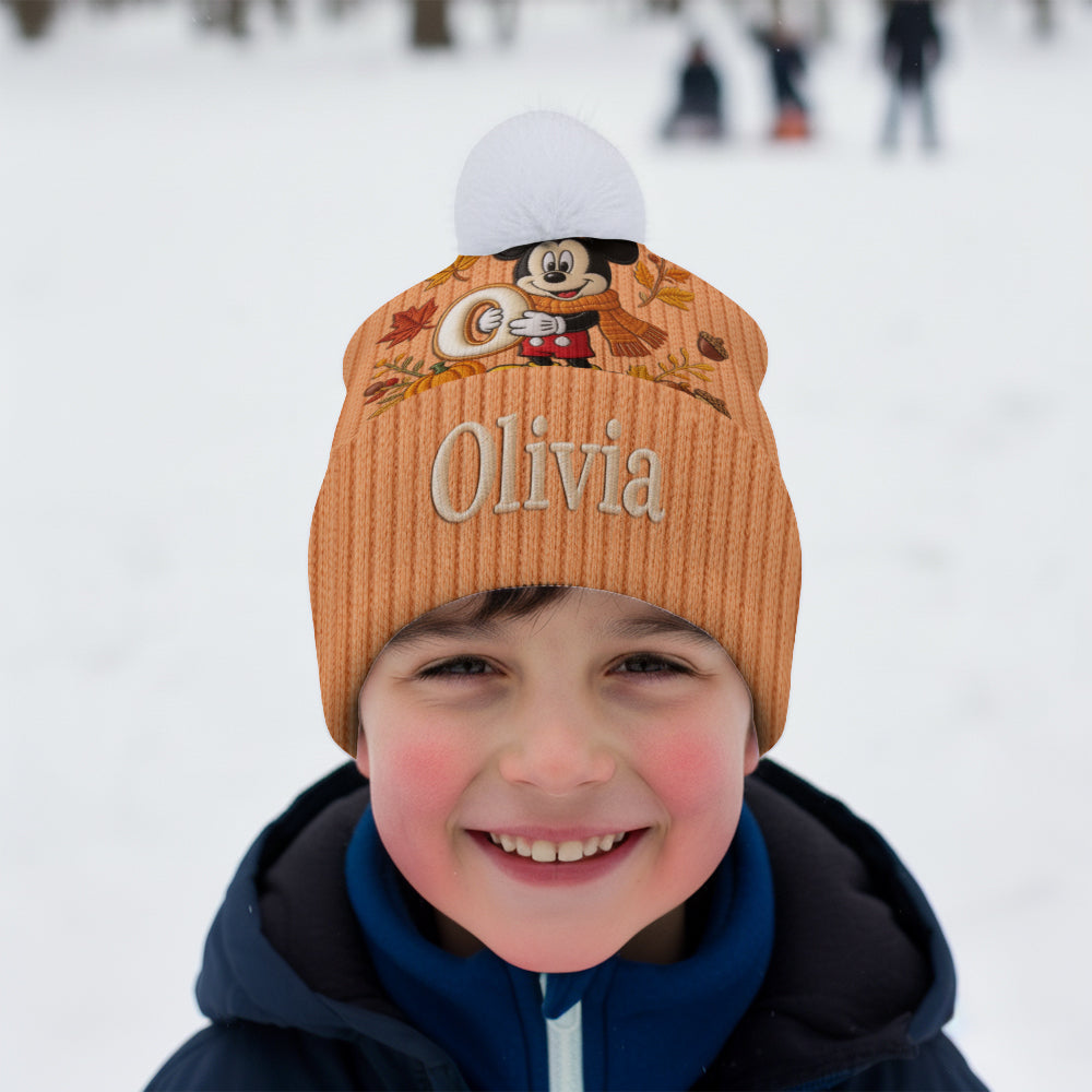 Fall Vibes - Personalized Mouse Beanie Hat