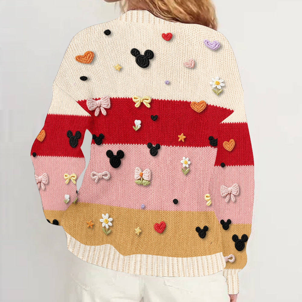 Friends - Personalized Mouse Cardigan Sweater