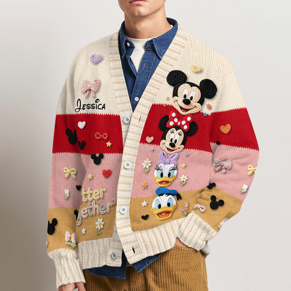 Friends - Personalized Mouse Cardigan Sweater