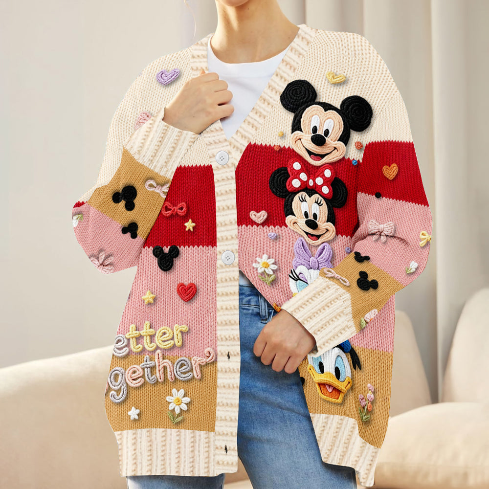 Friends - Personalized Mouse Cardigan Sweater