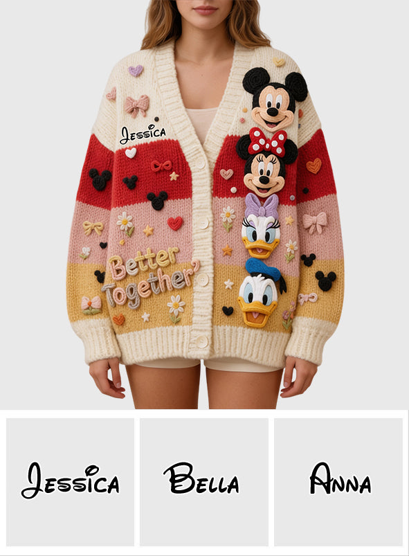Friends - Personalized Mouse Cardigan Sweater