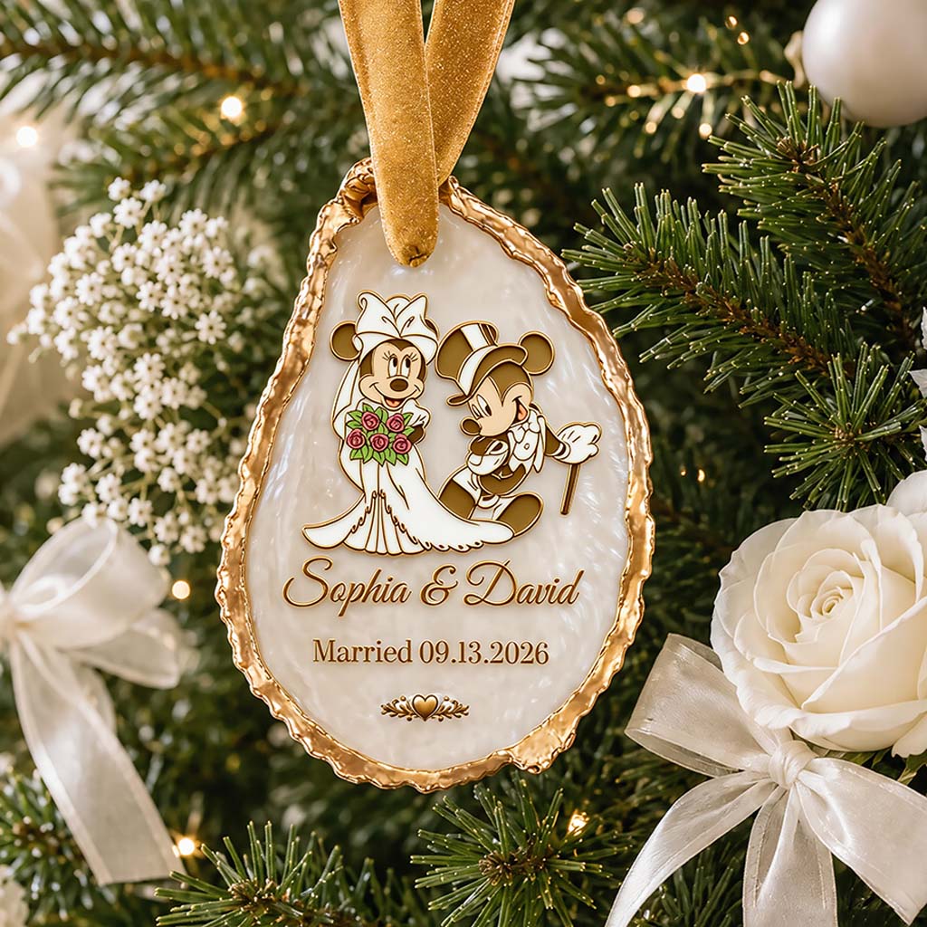 You & Me Anniversary Christmas Couple Ornament - Personalized Mouse Ornament