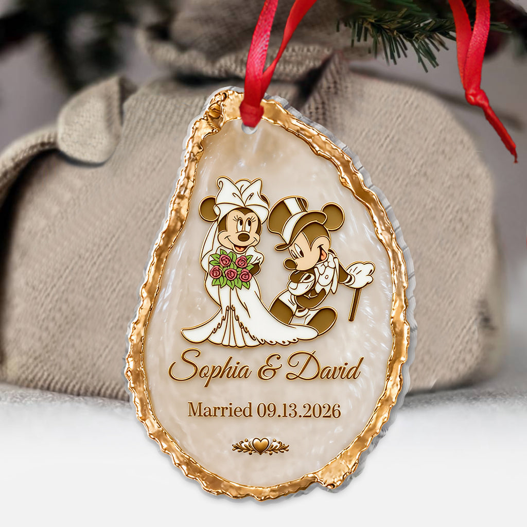 You & Me Anniversary Christmas Couple Ornament - Personalized Mouse Ornament