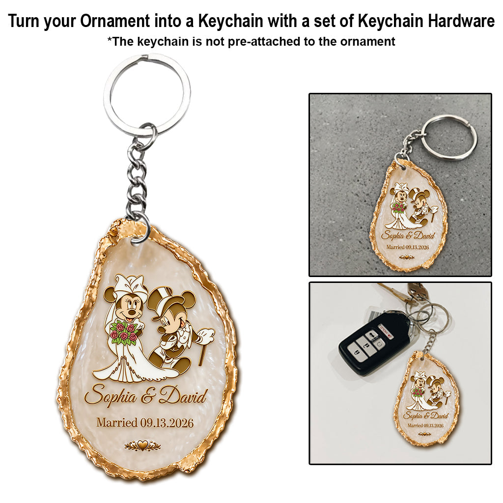 You & Me Anniversary Christmas Couple Ornament - Personalized Mouse Ornament