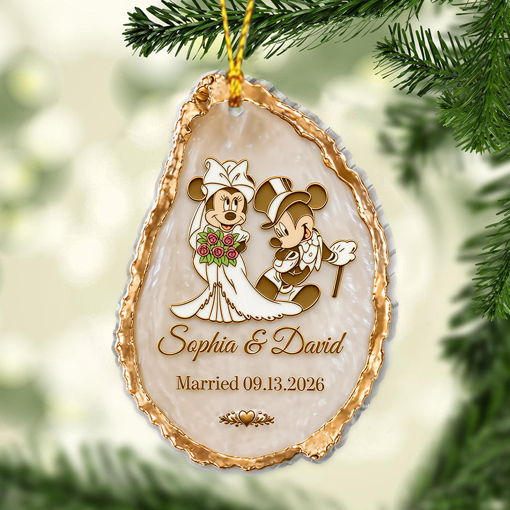 You & Me Anniversary Christmas Couple Ornament - Personalized Mouse Ornament