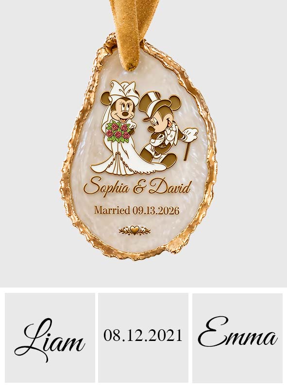 You & Me Anniversary Christmas Couple Ornament - Personalized Mouse Ornament