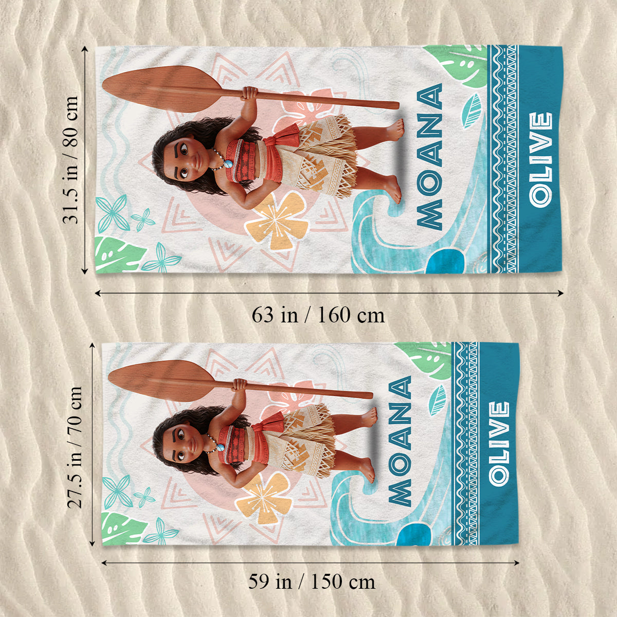 Hello Summer - Personalized Hawaii Movie Beach Towel