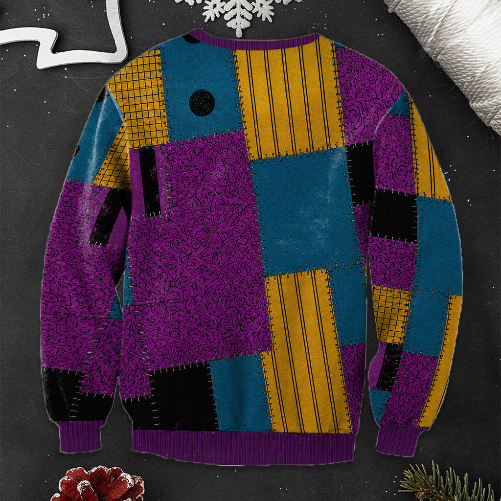 Nightmare Couple, Couple Funny Gift - Personalized Nightmare Ugly Sweater