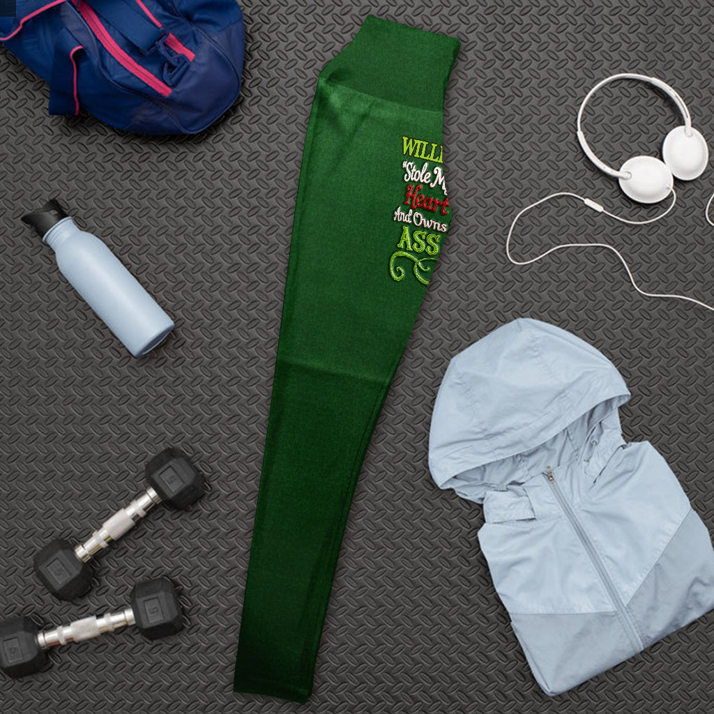 Stole My Heart - Personalized Stole Christmas Leggings