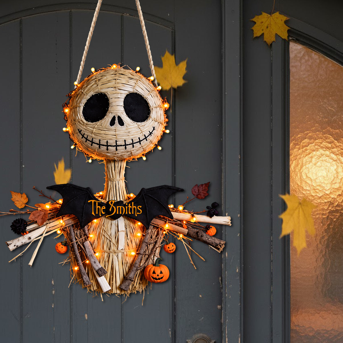 Spooky Skeleton - Personalized Nightmare LED Light Acrylic Sign