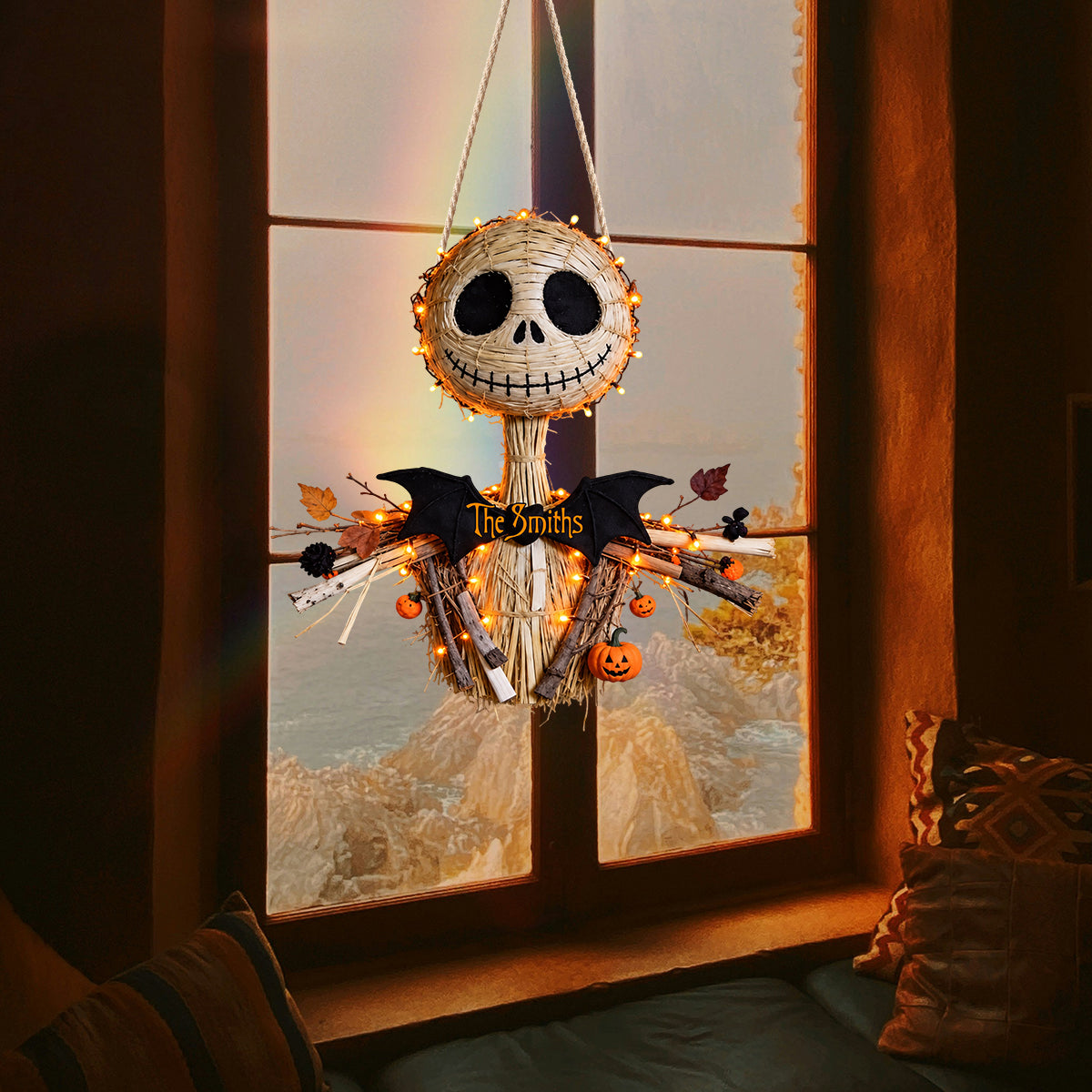 Spooky Skeleton - Personalized Nightmare LED Light Acrylic Sign