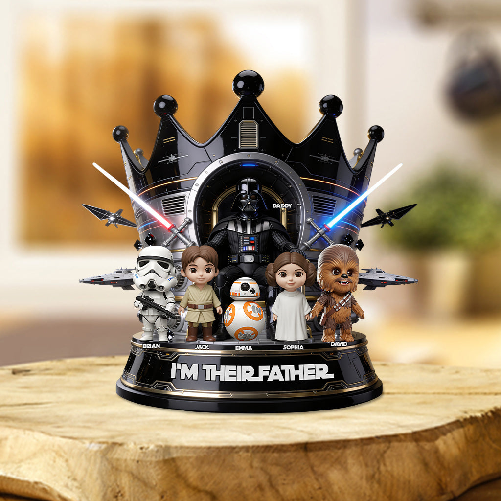 I'm Their Father/Grandpa - Personalized The Force Custom Shaped Acrylic Plaque