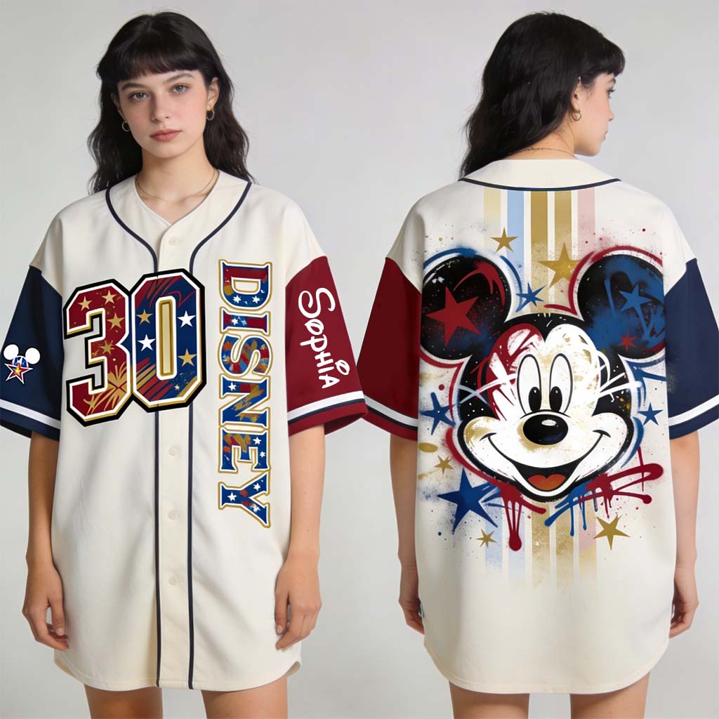 USA 250th Anniversary - Personalized Mouse Baseball Jersey