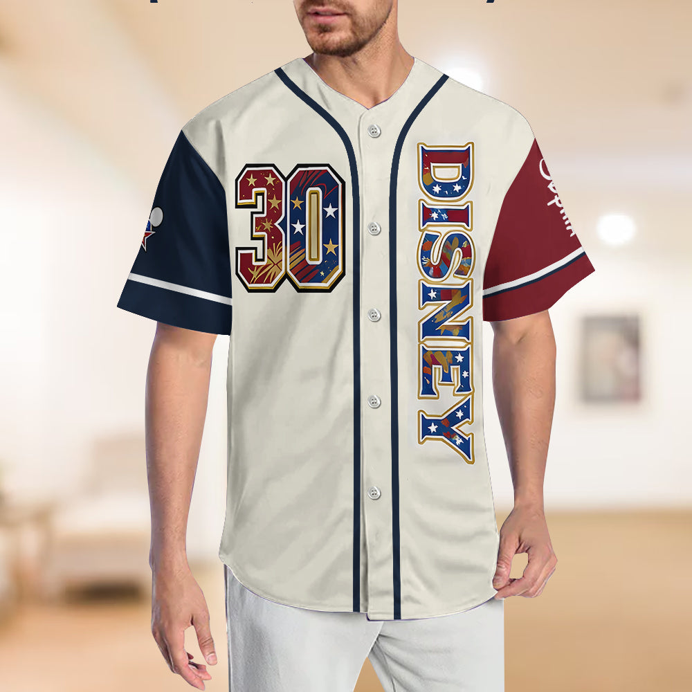 USA 250th Anniversary - Personalized Mouse Baseball Jersey