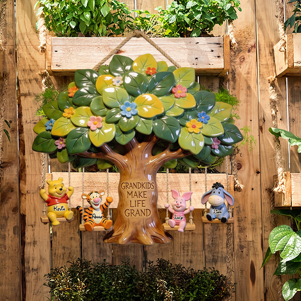 Grandkids Make Life Grand - Personalized Grandma Pallet Wood Sign