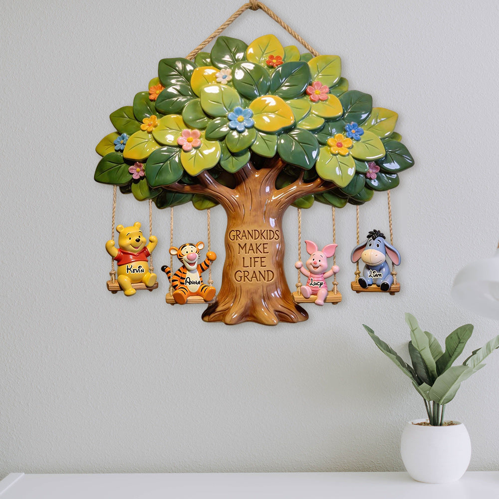 Grandkids Make Life Grand - Personalized Grandma Pallet Wood Sign