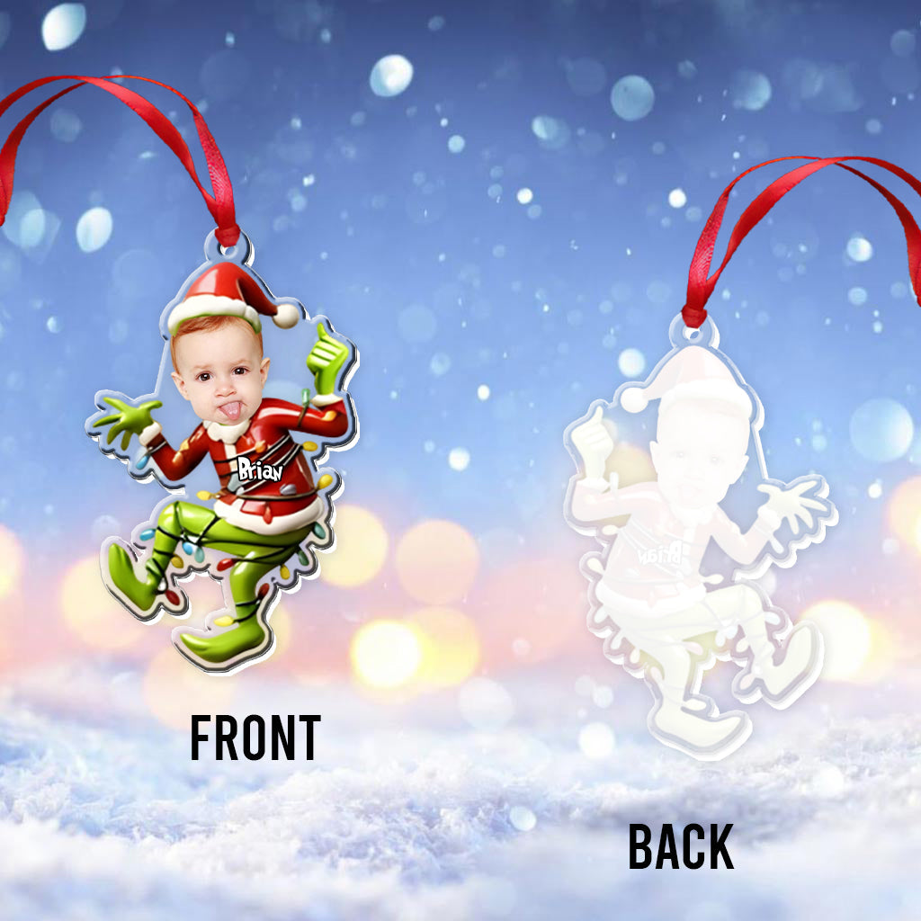 Our Family - Personalized Stole Christmas Transparent Ornament