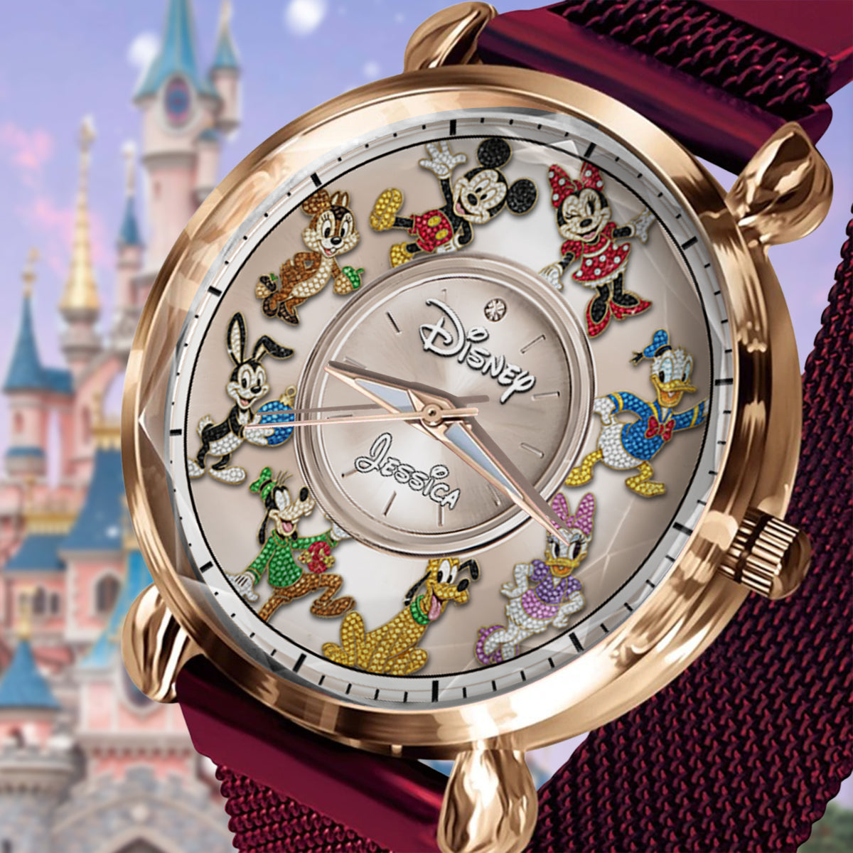 Magical Friends - Personalized Mouse Women Hand Watch