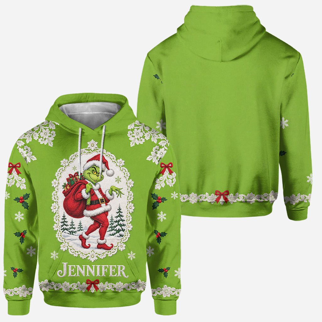 Merry Christmas - Personalized Stole Christmas Hoodie and Leggings
