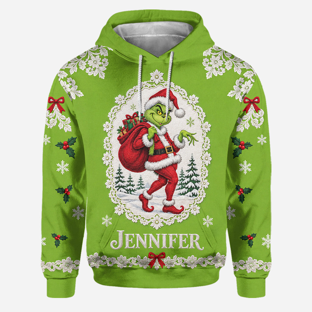 Merry Christmas - Personalized Stole Christmas Hoodie and Leggings