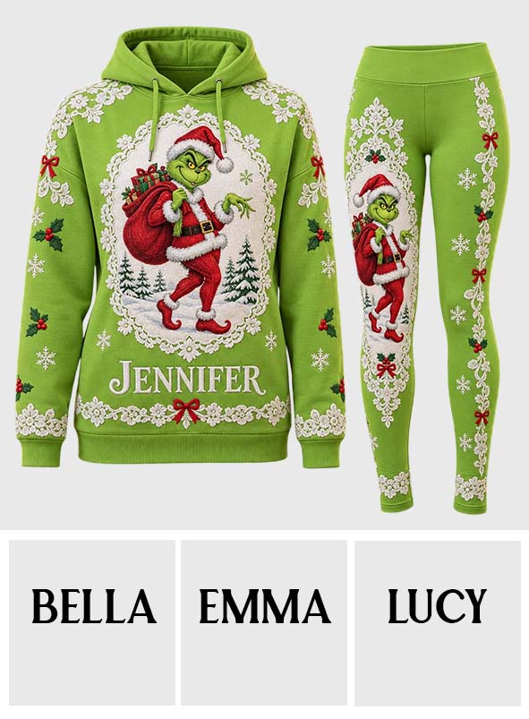 Merry Christmas - Personalized Stole Christmas Hoodie and Leggings