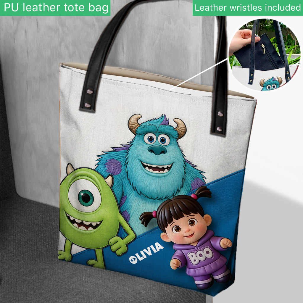 Cute Monsters - Personalized Imp Lover Tote Bag