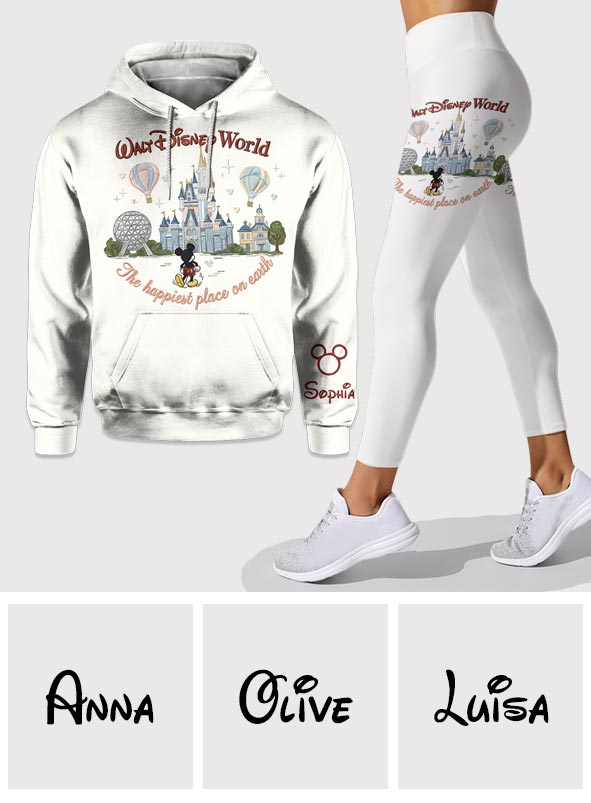 The Happiest Place - Personalized Mouse Hoodie and Leggings