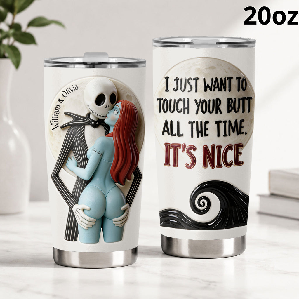 Naughty Spooky Couple - Personalized Nightmare Tumbler