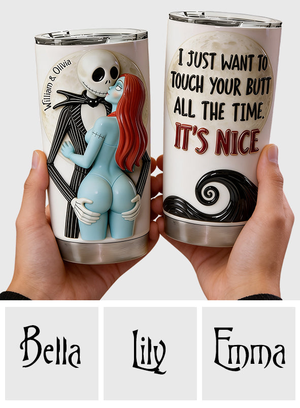 Naughty Spooky Couple - Personalized Nightmare Tumbler