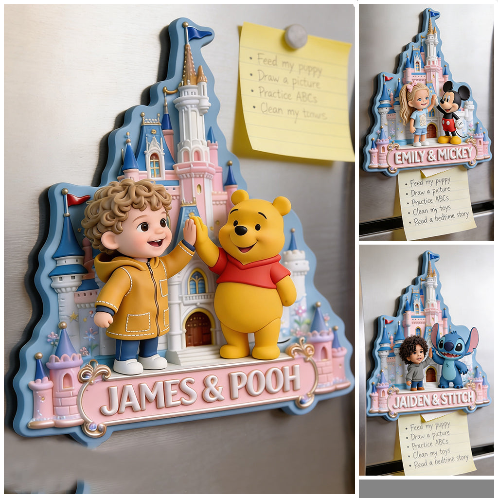 Any Photo Magical Friends - Personalized Mouse Magnet
