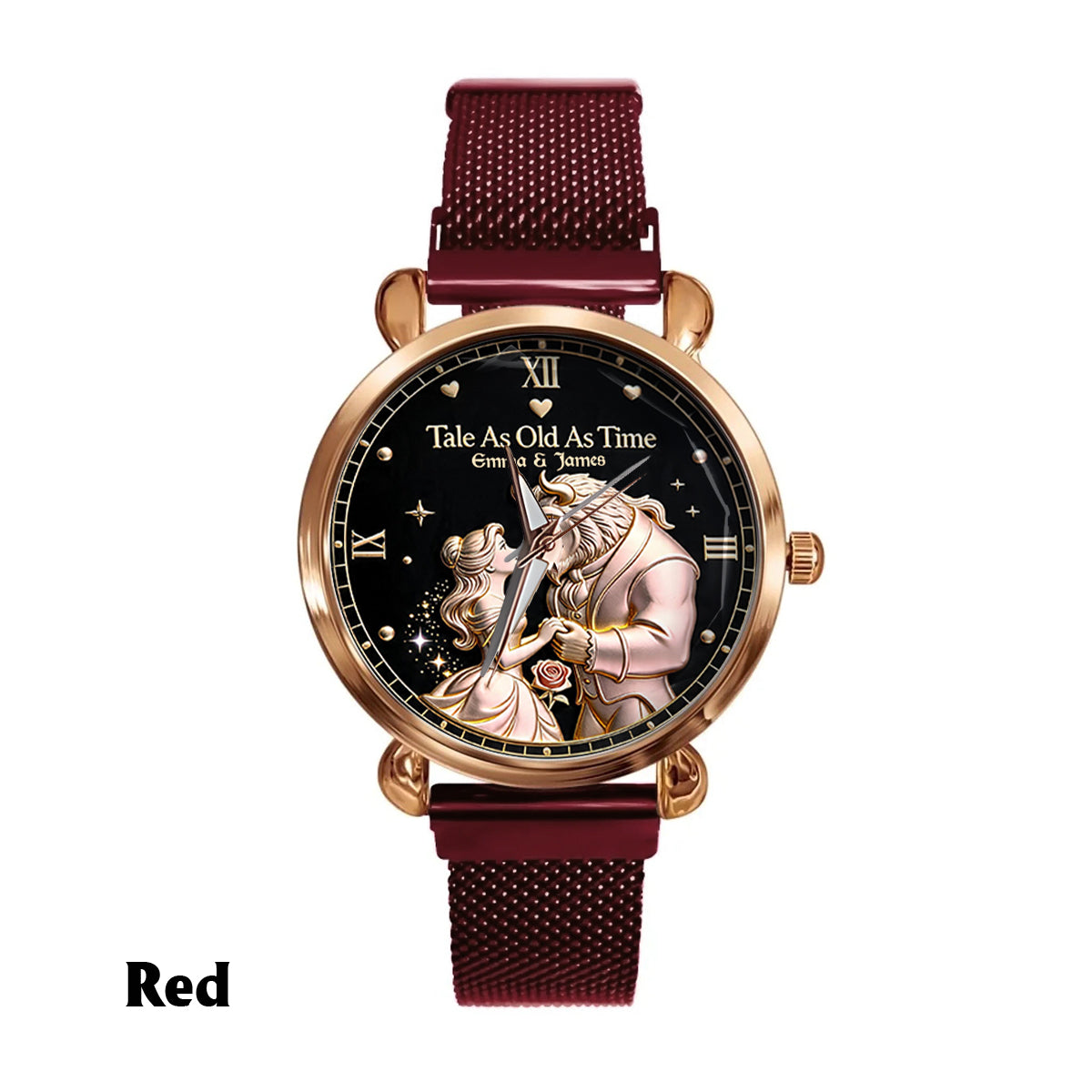 Tale As Old As Time - Personalized Beauty And The Beast Women Hand Watch