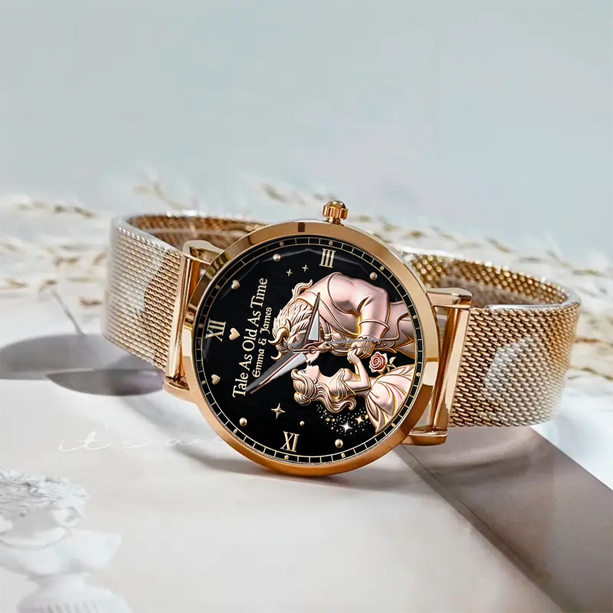 Tale As Old As Time - Personalized Beauty And The Beast Women Hand Watch