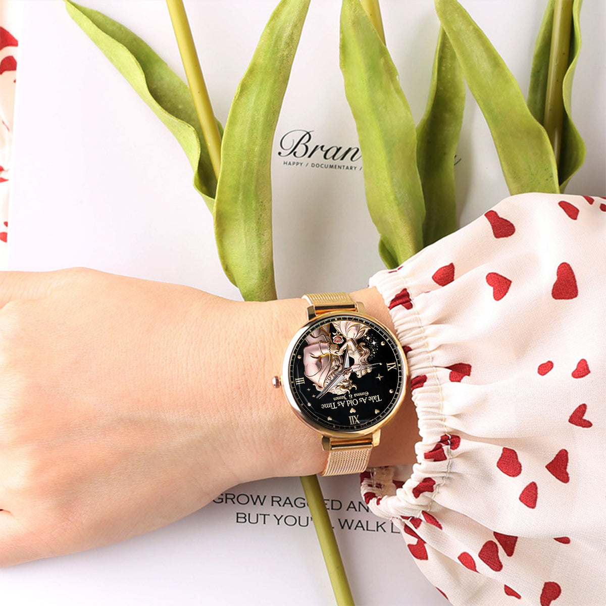Tale As Old As Time - Personalized Beauty And The Beast Women Hand Watch