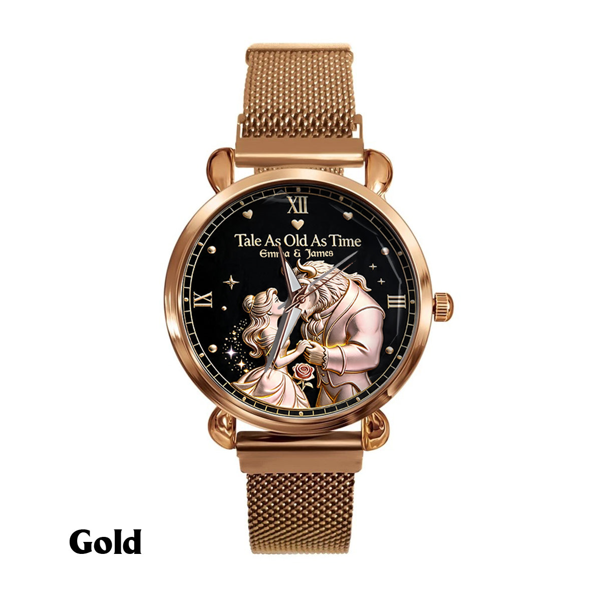 Tale As Old As Time - Personalized Beauty And The Beast Women Hand Watch