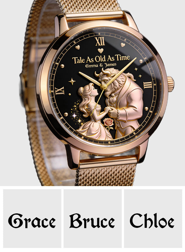 Tale As Old As Time - Personalized Beauty And The Beast Women Hand Watch