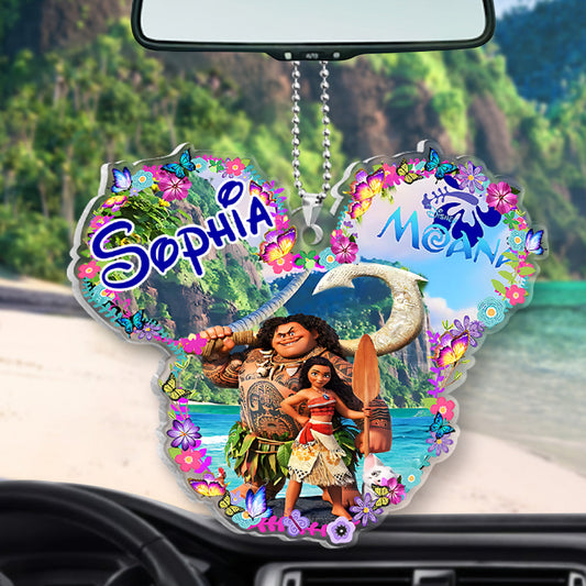 Sea Blossom - Personalized Mouse Transparent Car Ornament