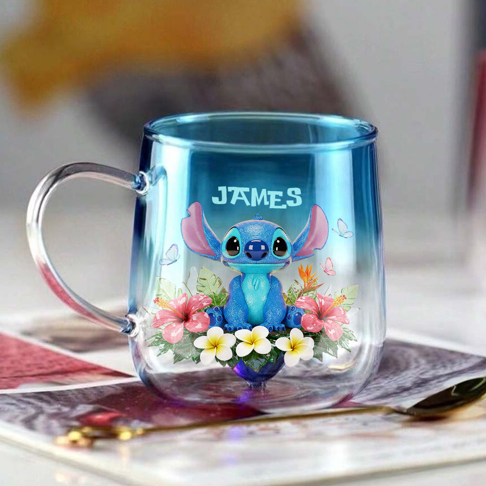I'm Yours No Return Or Refunds - Personalized Ohana Gradient Glass Mug