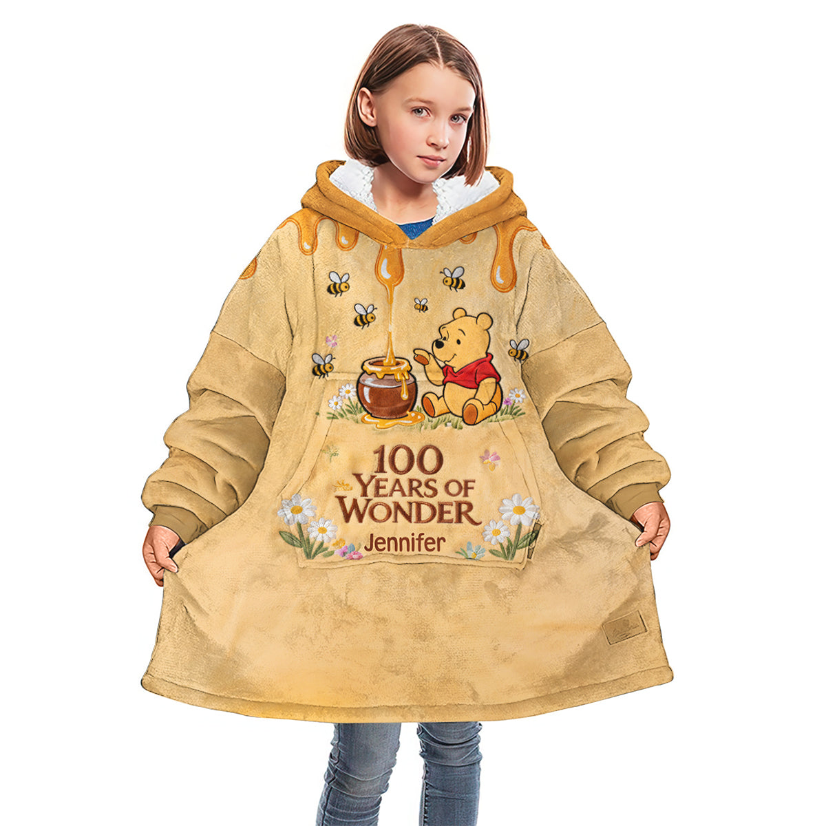 100 Years Of Wonder - Personalized Mouse Blanket Hoodie
