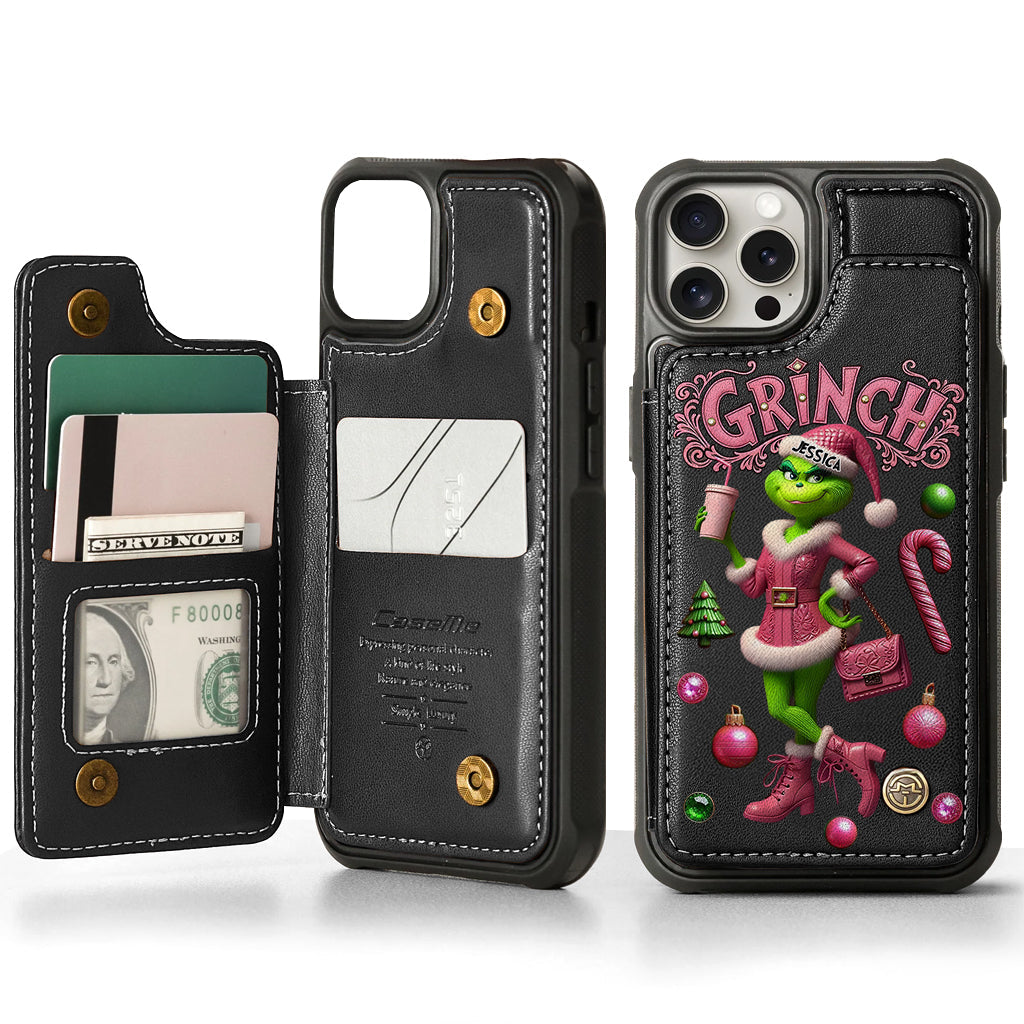 Merry Grinchmas - Personalized Stole Christmas Wallet Phone Case