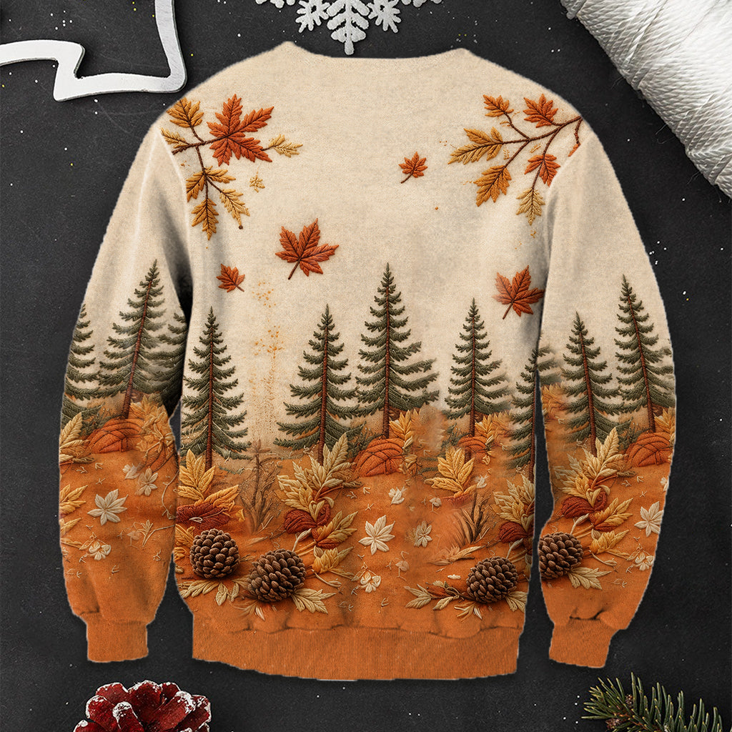 Fall Vibes - Personalized Ohana Ugly Sweater