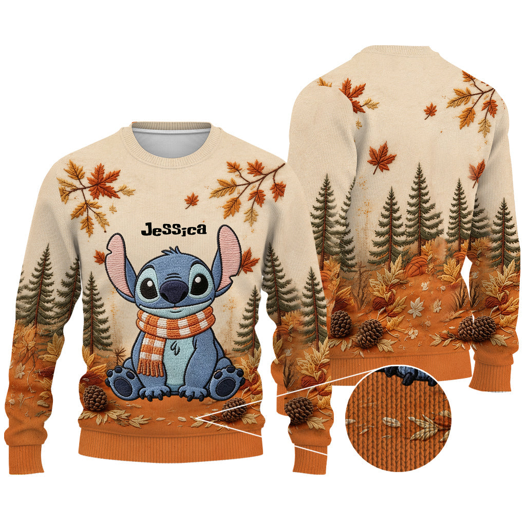Fall Vibes - Personalized Ohana Ugly Sweater